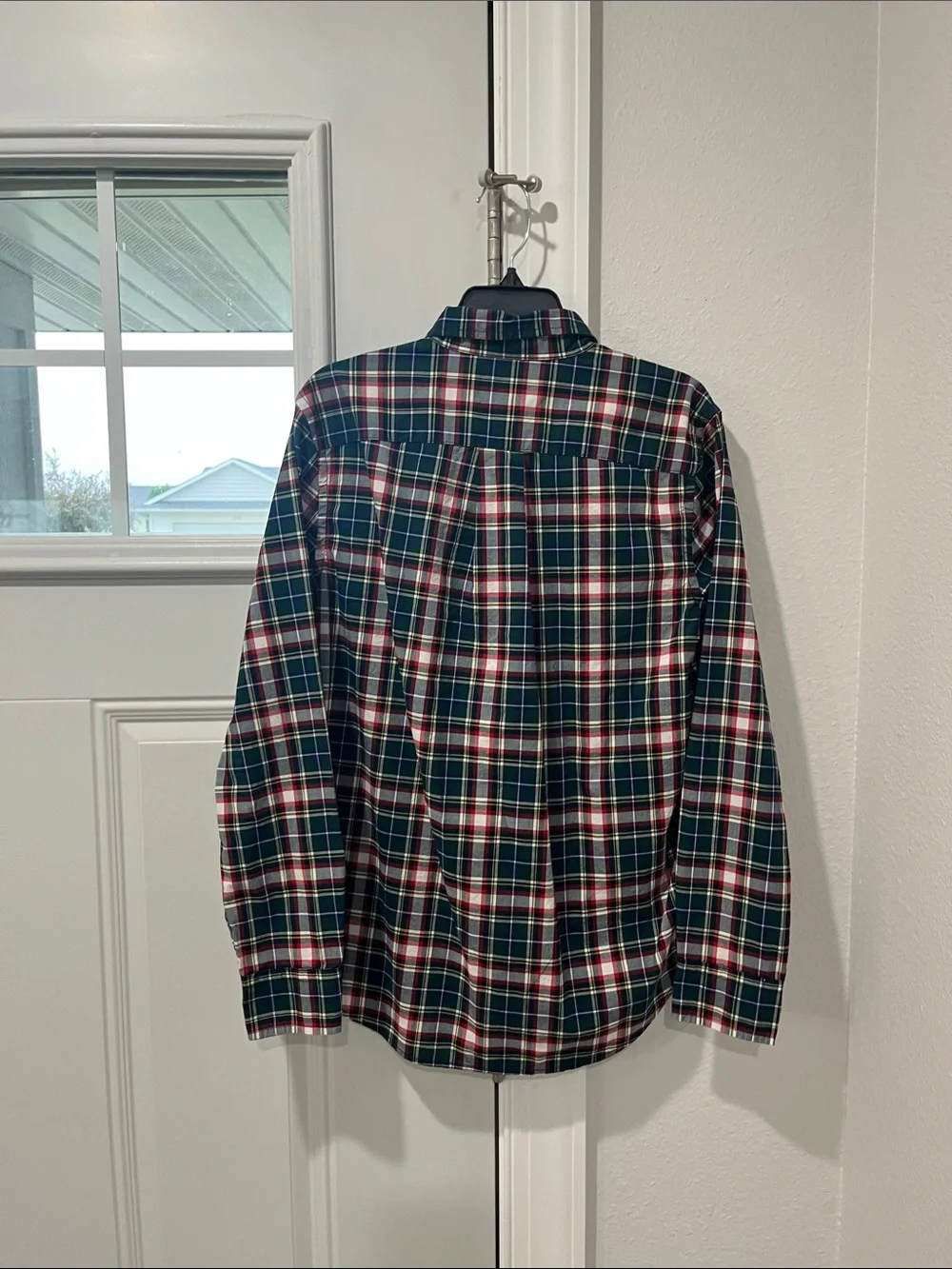 Ralph Lauren Navy, Green & Red Plaid Button-Down Shirt